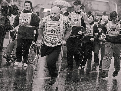 All-Russian mass events "cross Nations-2012". September 23, 2012, Kaluga. The team kicks off the urban disabled Sports Club "leader"